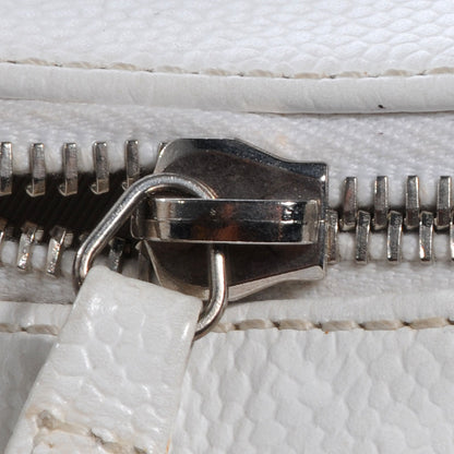 Chanel Caviar CC Hobo White 9 of 10