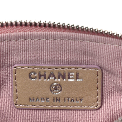 Chanel Iridescent Calfskin Quilted Small Cosmetic Case Pink 6 of 11