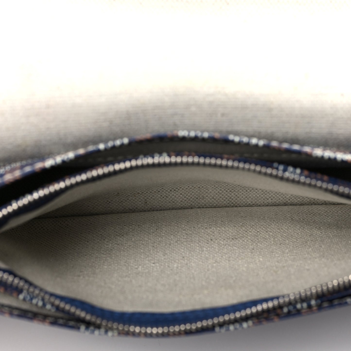 Goyardine Plumet Wallet Clutch Navy