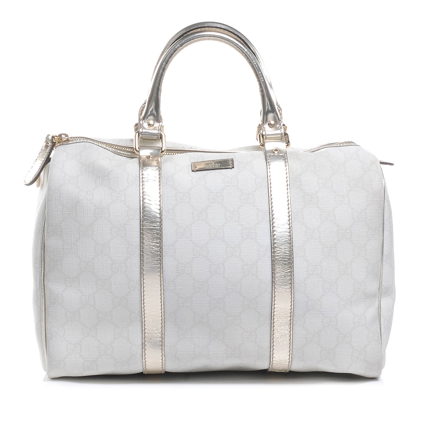 Gucci Monogram Medium Joy Boston Metallic 1 of 7