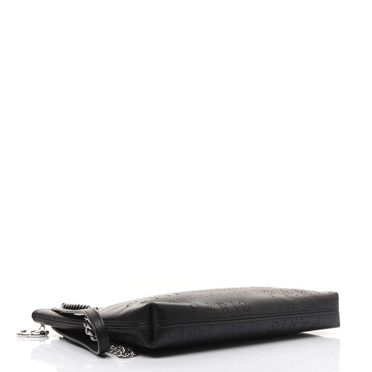 Chanel Calfskin Eyelets Clutch Black 4 of 10