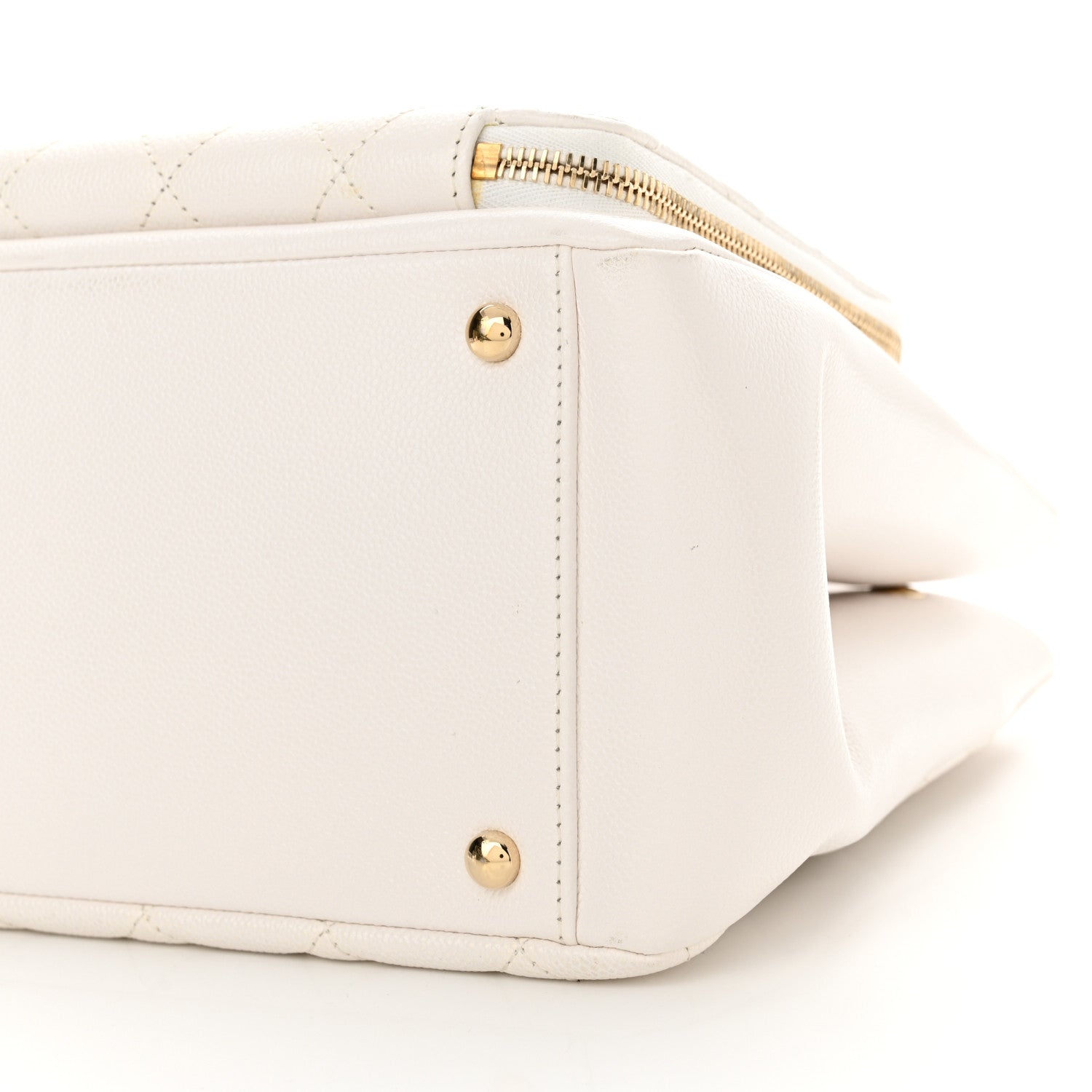 Chanel Caviar Quilted Small Business Affinity Shopping Bag White 10 of 13