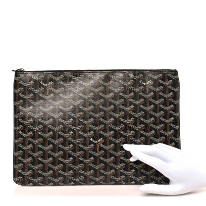 Goyard Goyardine Senat Pochette MM Black 2 of 8