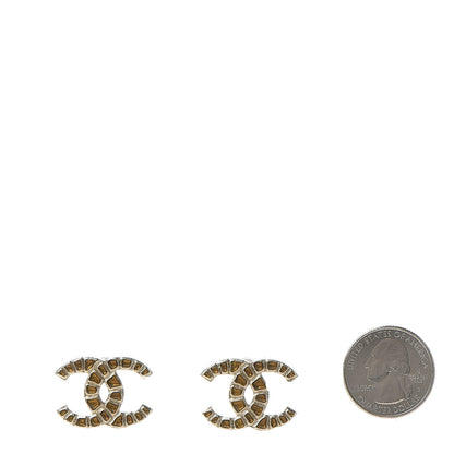 Chanel Metal Gripoix Along The Nile Earrings Gold Orange 2 of 5