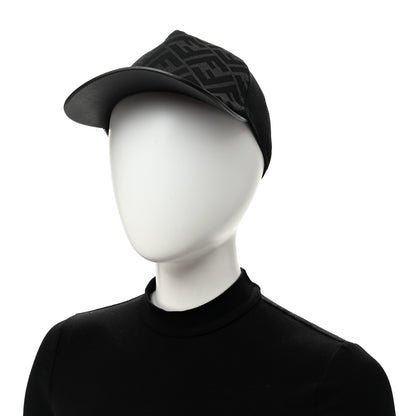 Fendi Canvas Mesh FF Reloaded Baseball Hat Black 2 of 9