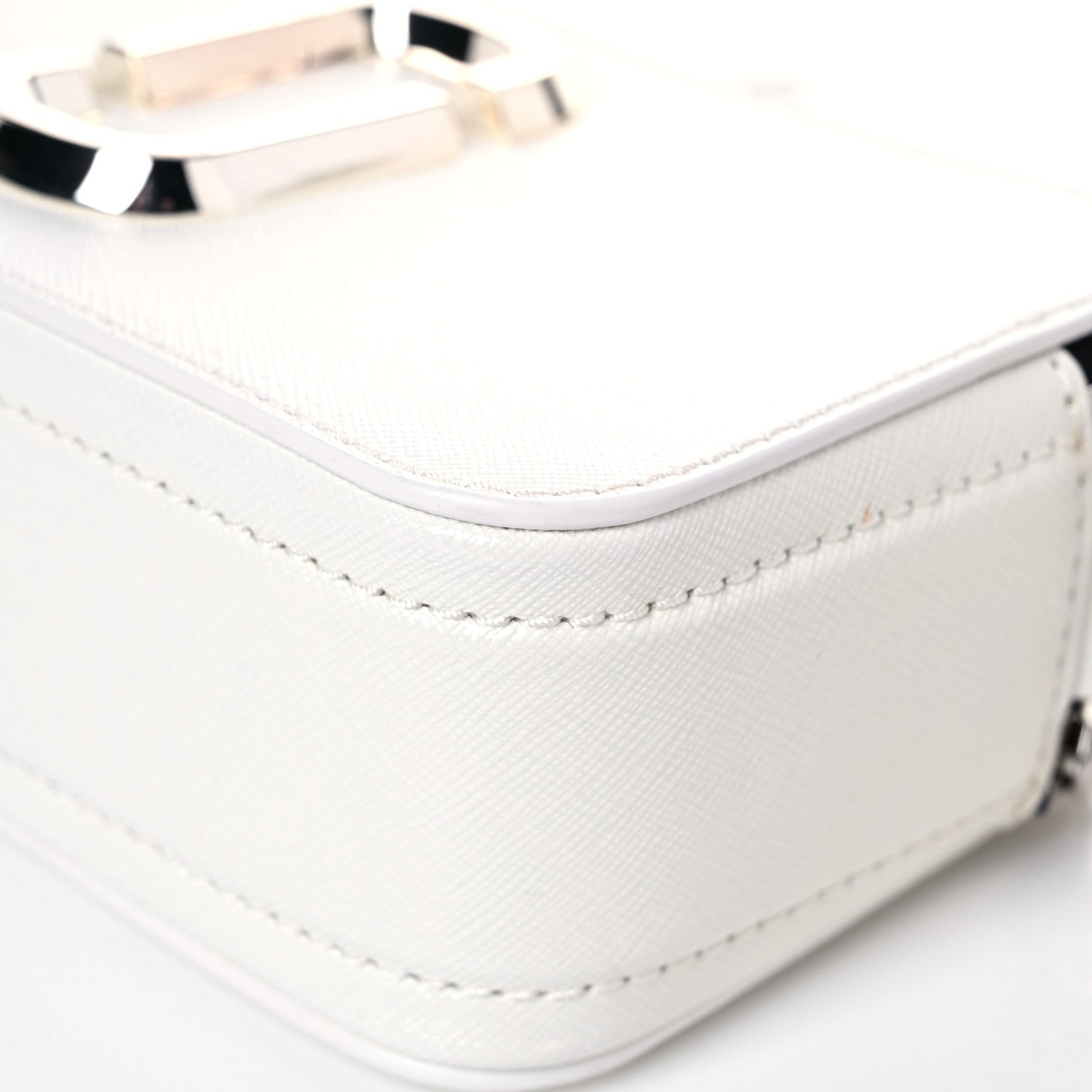 Marc Jacobs Saffiano Small Snapshot Camera Bag White 9 of 15