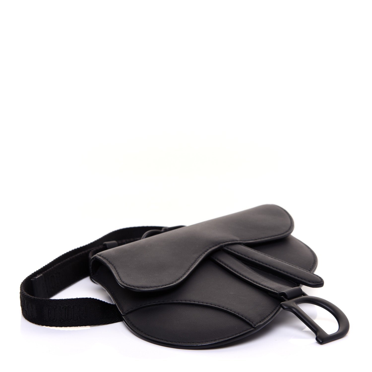 Christian Dior Ultra Matte Calfskin Saddle Belt Bag Black 4 of 9