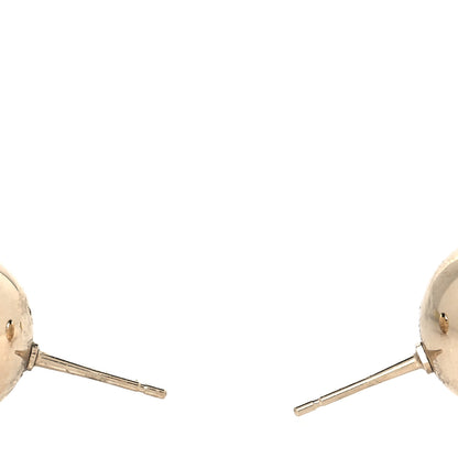 Chanel Metal Bead CC Stud Earrings Gold 3 of 5