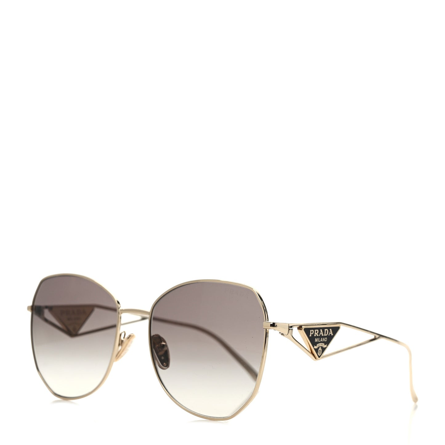 Metal Symbole Triangle Logo Sunglasses SPR57Y Smoky Grey