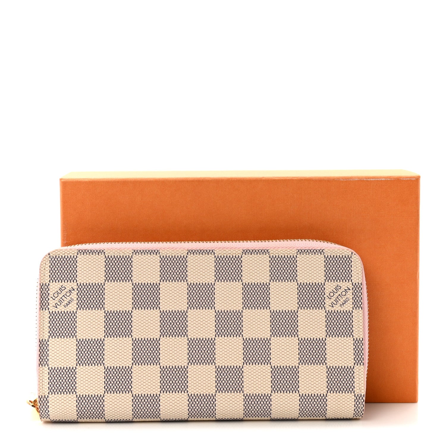 Louis Vuitton Damier Azur Zippy Wallet Rose Ballerine 7 of 7