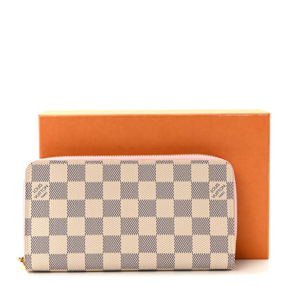 Louis Vuitton Damier Azur Zippy Wallet Rose Ballerine 7 of 7