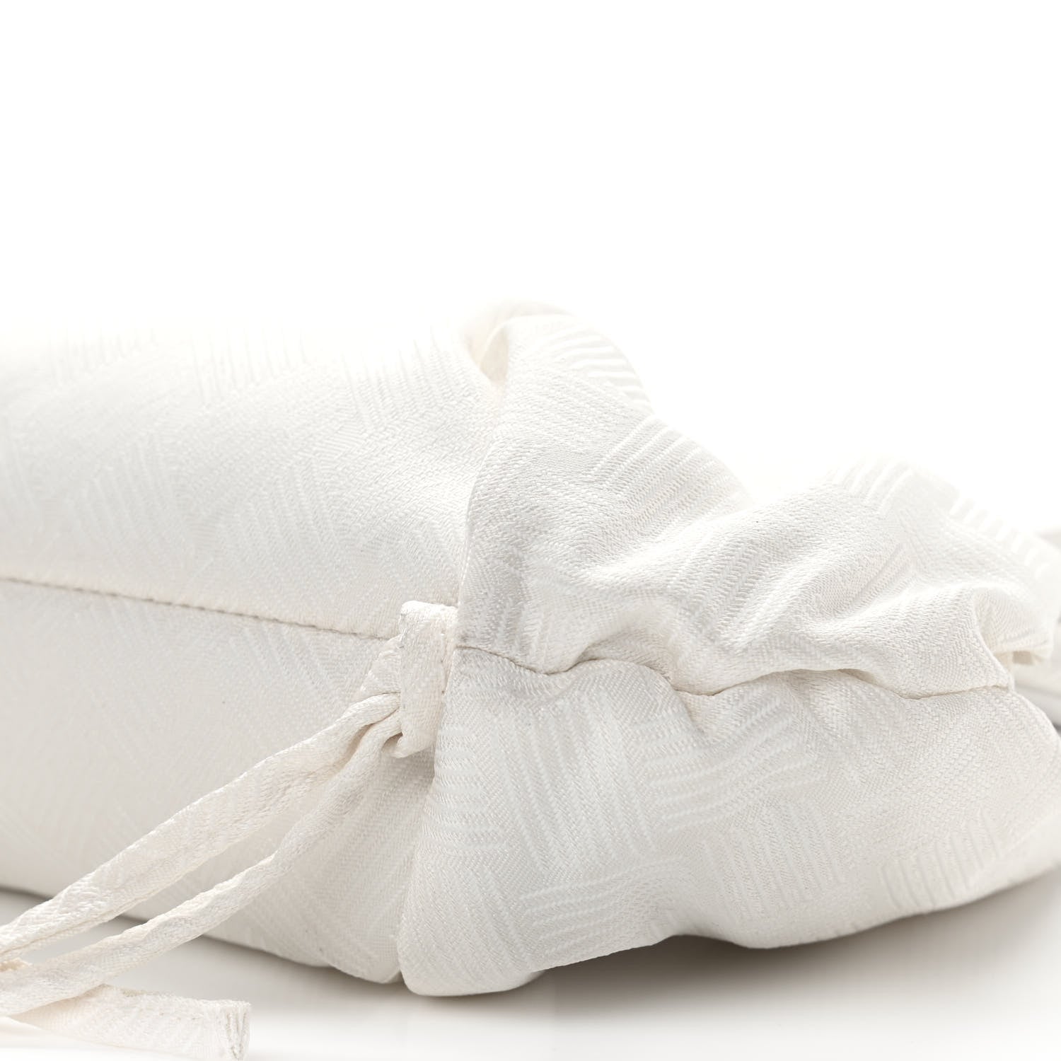 Bottega Veneta Nylon Jacquard Small The Point Triangle Bag Chalk 9 of 11