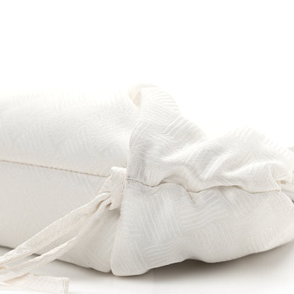 Bottega Veneta Nylon Jacquard Small The Point Triangle Bag Chalk 9 of 11