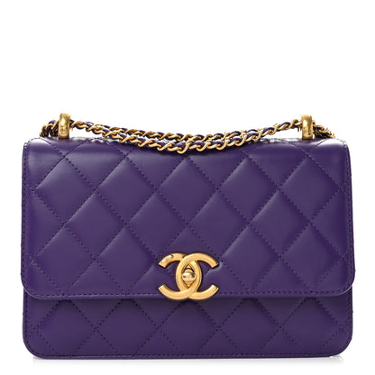 Chanel Calfskin Quilted Perfect Fit Flap Purple 1 of 12