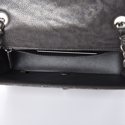 Chanel Metallic Caviar Quilted Mini Rectangular Flap Dark Grey 5 of 7