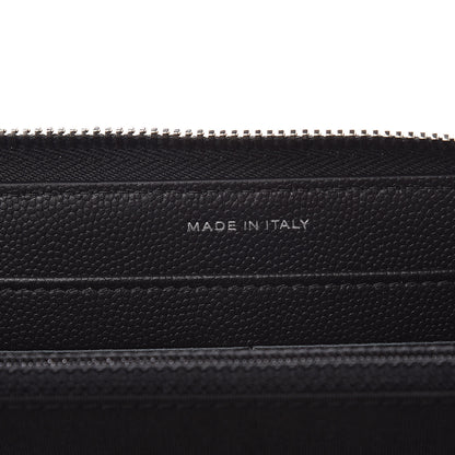 Chanel Caviar Camellia Embossed Large Gusset Zip Around Wallet 7 of 8
