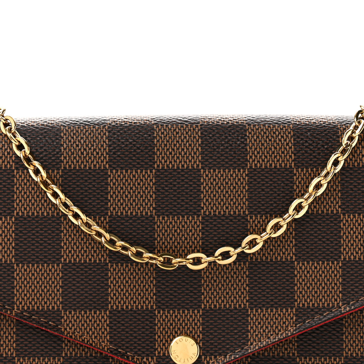 Damier Ebene Pochette Felicie Chain Wallet