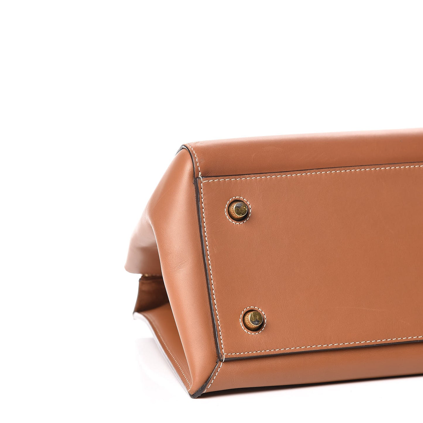 Smooth Calfskin Large Edge Shoulder Bag Camel