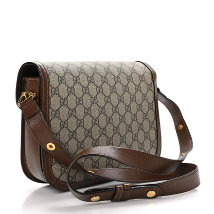 Gucci GG Supreme Monogram Horsebit 1955 Shoulder Bag Beige Brown Sugar 3 of 11