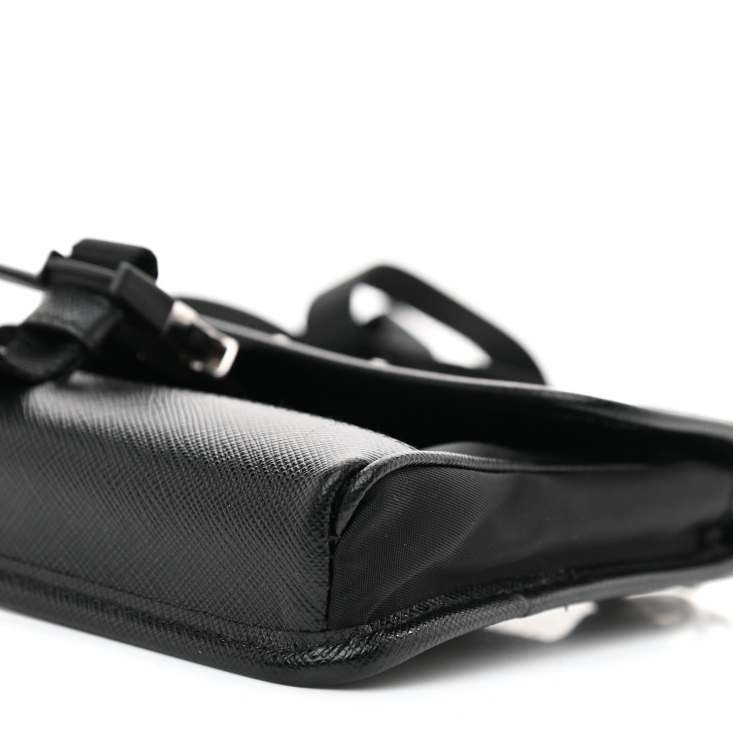 Re-Nylon Saffiano Smartphone Case Crossbody Black
