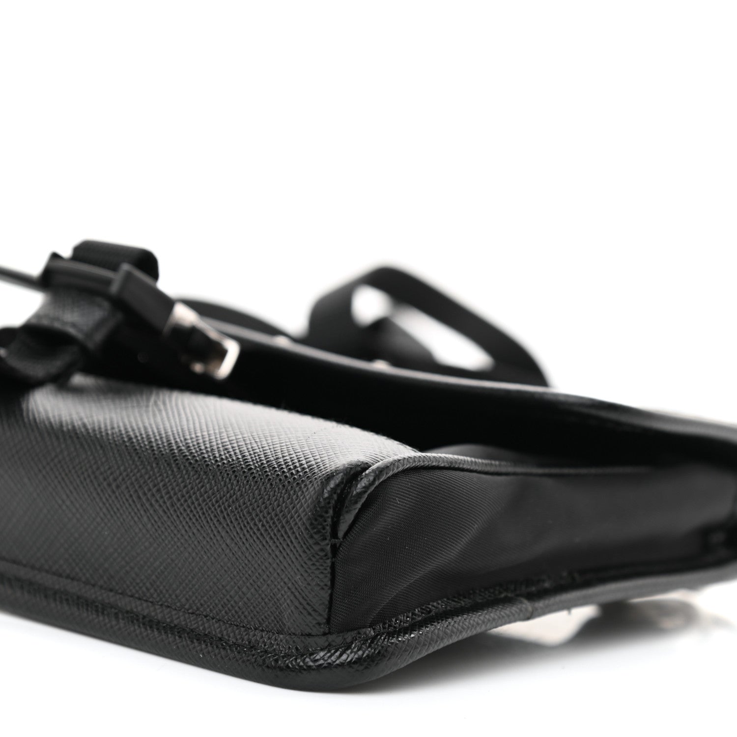 Prada Re-Nylon Saffiano Smartphone Case Crossbody Black 8 of 9