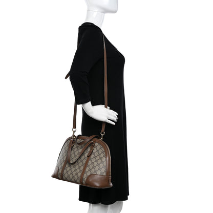 Gucci GG Supreme Monogram Margaux Calfskin Small Nice Top Handle Dome Bag Beige Ebony Acero 2 of 20