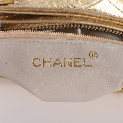 Chanel Lambskin Quilted Tassel Bag Gold 6 of 9