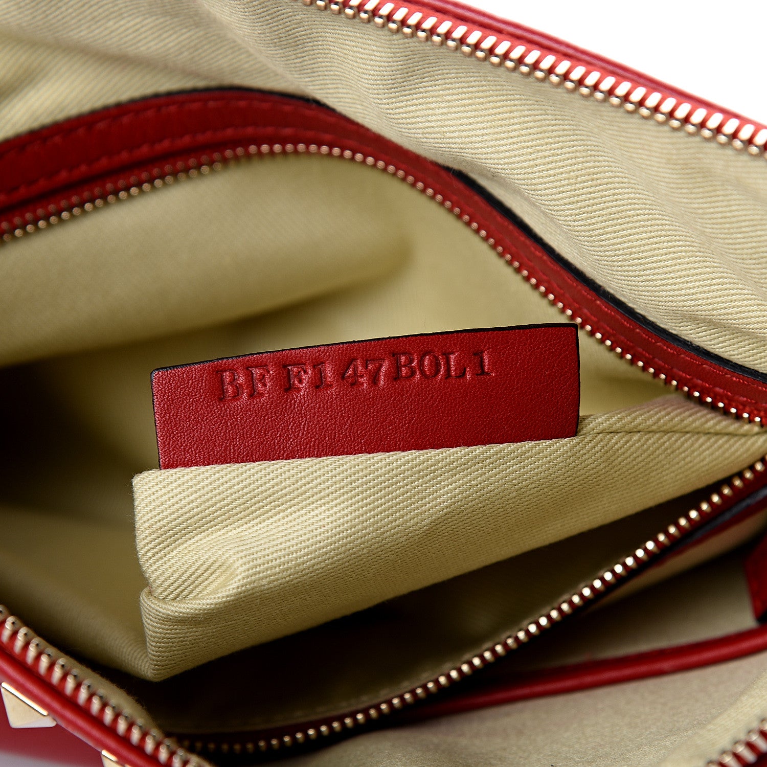 Valentino Garavani Vitello Large Rockstud Zip Wristlet Pouch Rosso Valentino 6 of 8