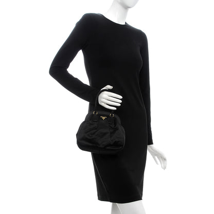Prada Satin Evening Bag Black 2 of 6