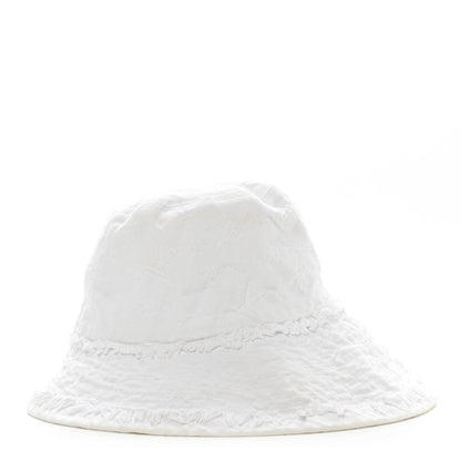 Louis Vuitton Monogram Denim Fringe Bucket Hat L White 5 of 9