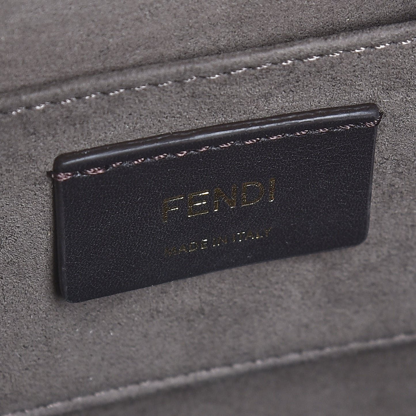 Vitello Century Velvet F is Fendi FF Multicolor Bi-Color Camera Case Fango Black Multicolor