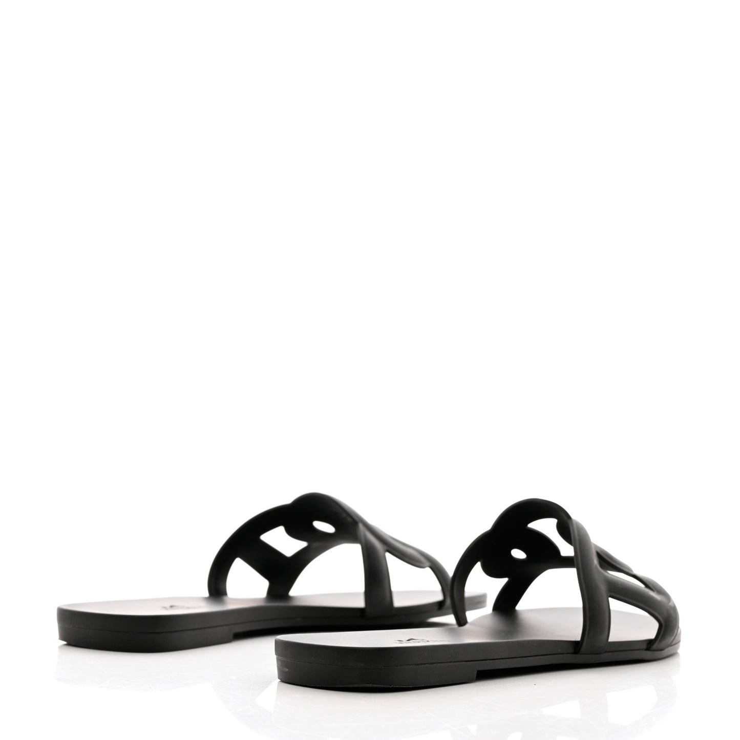 Rubber Aloha Sandals 39 Black
