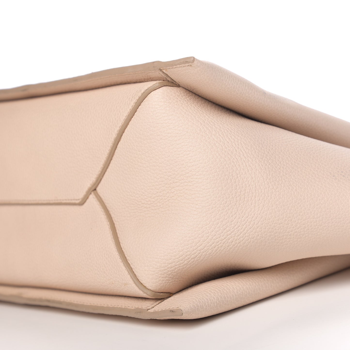 Baby Grained Calfskin Small Tri-Fold Bag Powder