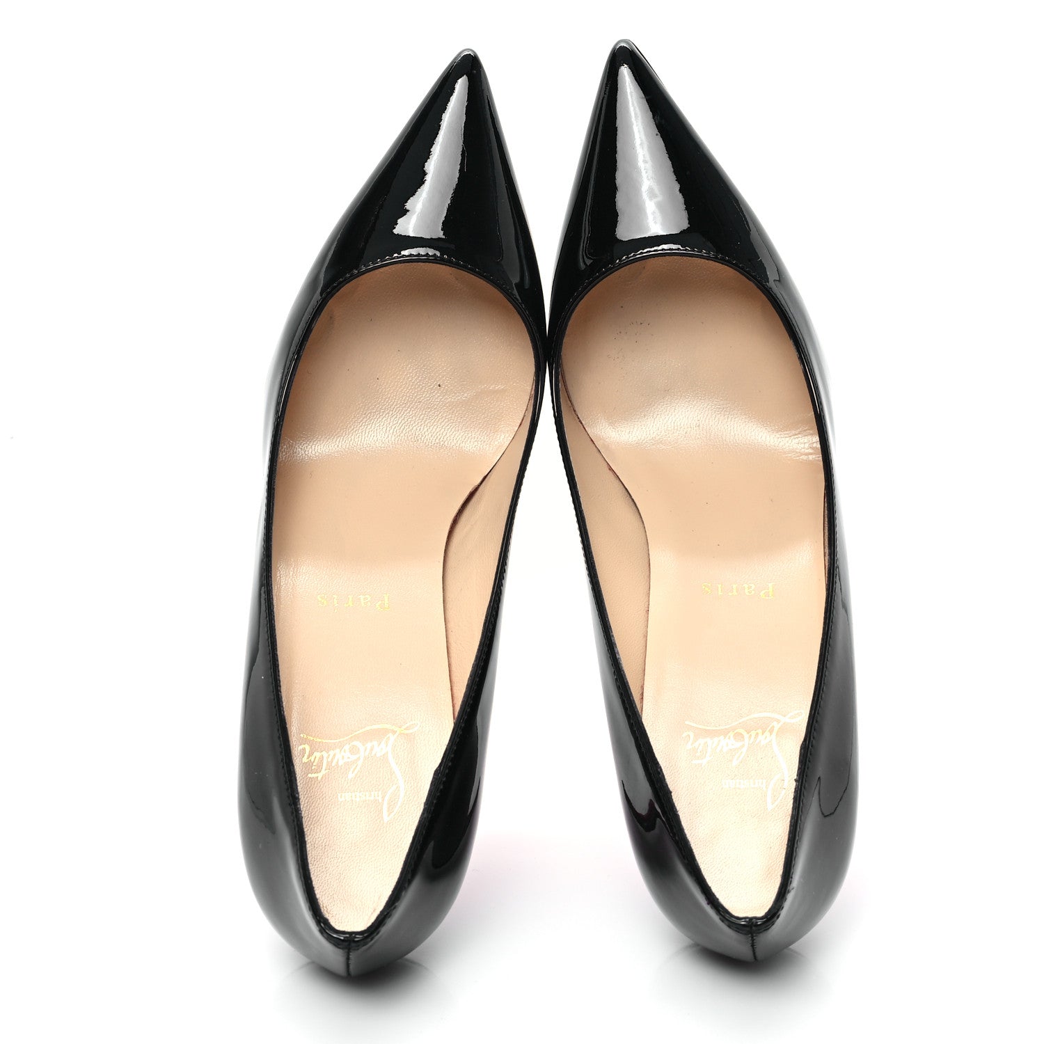 Christian Louboutin Patent Pigalle Follies 85 Pumps 37.5 Black 2 of 9