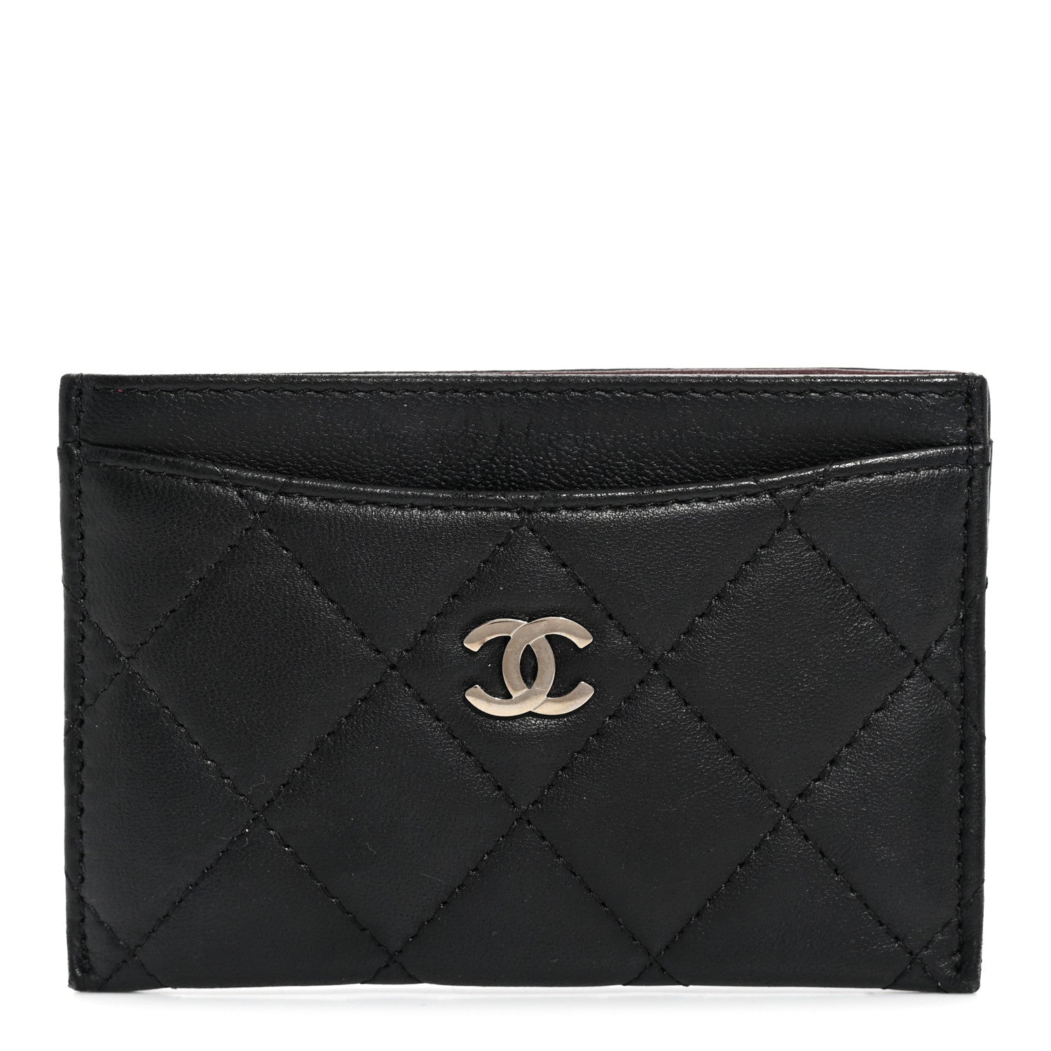 Chanel Lambskin Quilted Card Holder Black 1 of 8