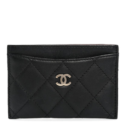 Chanel Lambskin Quilted Card Holder Black 1 of 8