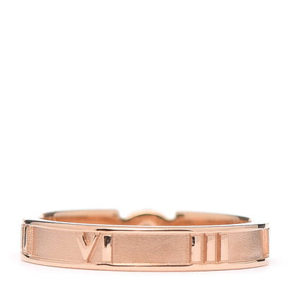 Tiffany 18K Rose Gold Diamond Narrow Atlas Closed Ring 46 3.75 3 of 5