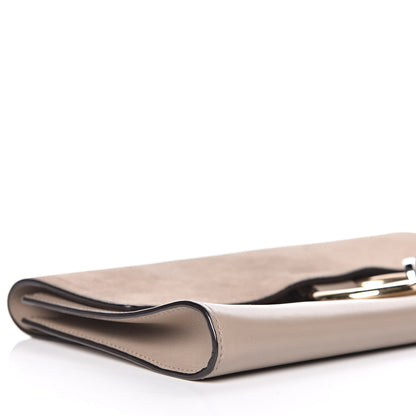 Chloe Suede Calfskin Faye Clutch Motty Grey 8 of 13