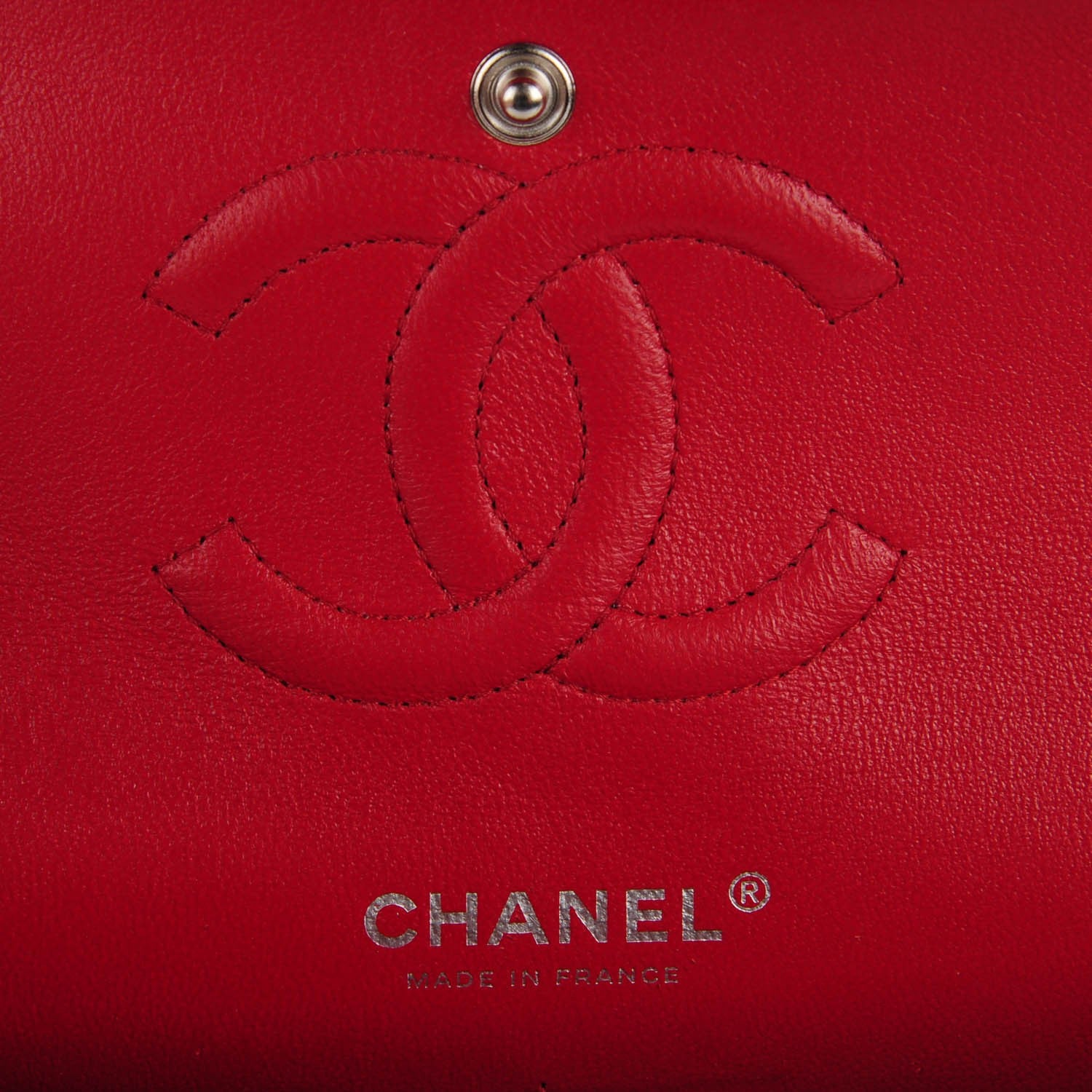 Chanel Lambskin Quilted Medium Double Flap Red 7 of 8