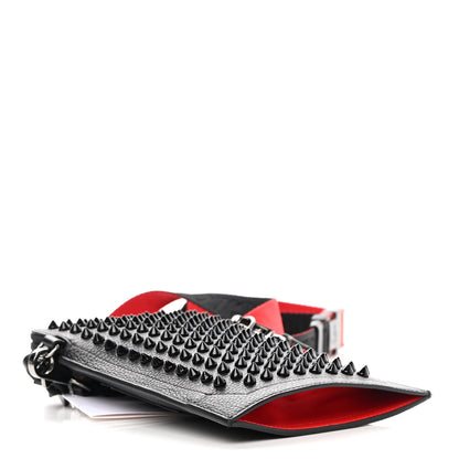 Christian Louboutin Empire Calfskin Spikes Loubilab Clutch Black 4 of 10