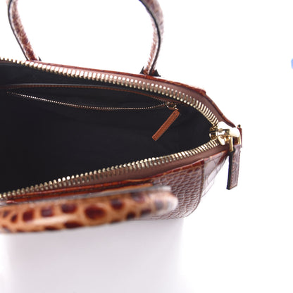 Givenchy Calfskin Crocodile Embossed Small Antigona Cognac 5 of 9
