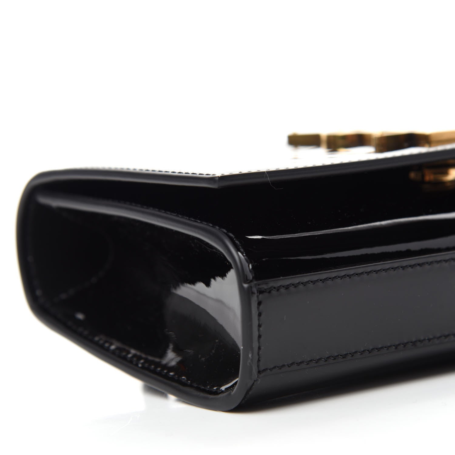 Saint Laurent Patent Monogram Kate Belt Bag Black 6 of 9