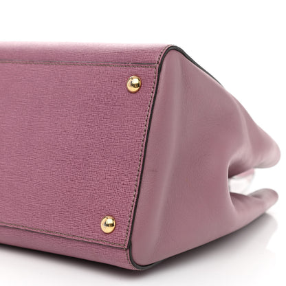 Fendi Vitello Elite Flamingo Regular 2Jours Tote Lilla Glicine 8 of 10