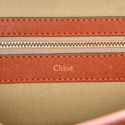 Chloe Grained Calfskin Medium Sally Flap Bag Tan 6 of 7