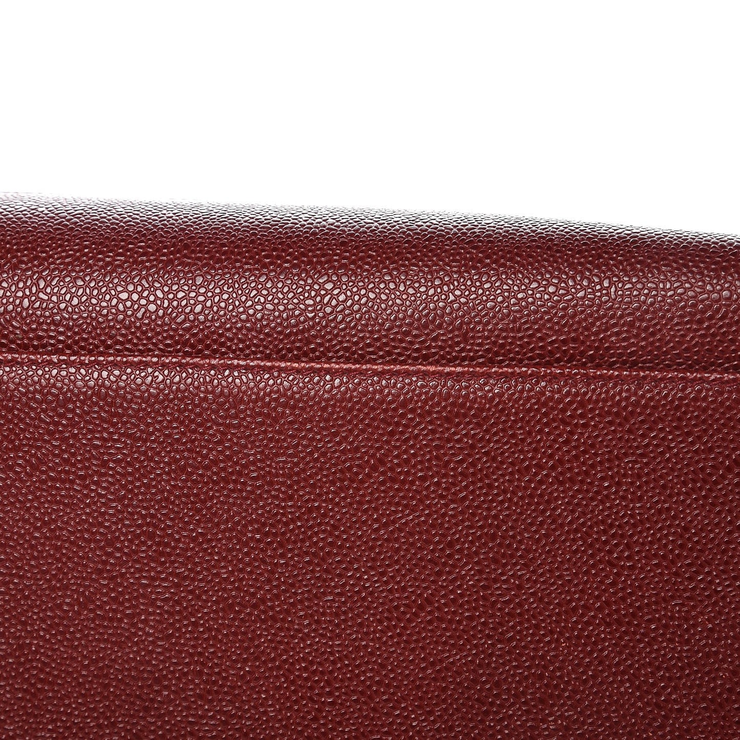 Caviar Large CC Shoulder Bag Red