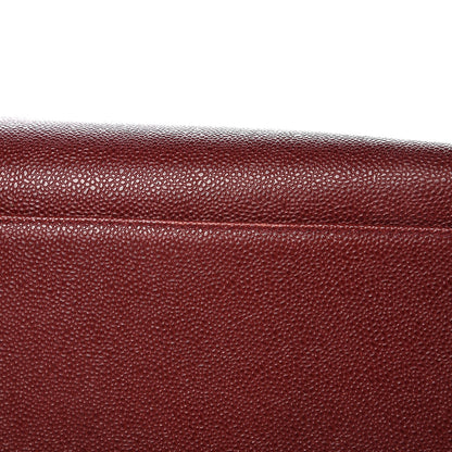 Chanel Caviar Large CC Shoulder Bag Red 13 of 14