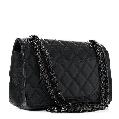 Chanel Aged Calfskin Quilted 2.55 Reissue Mini Flap So Black 2 of 9