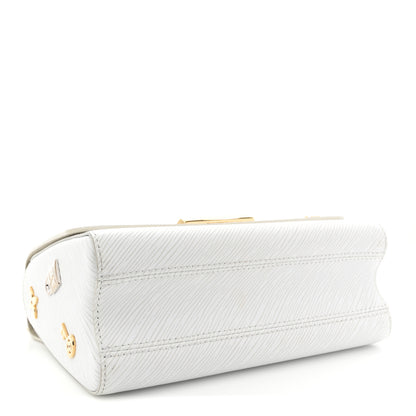 Louis Vuitton Epi Love Lock Twist Shoulder Bag MM White 5 of 11