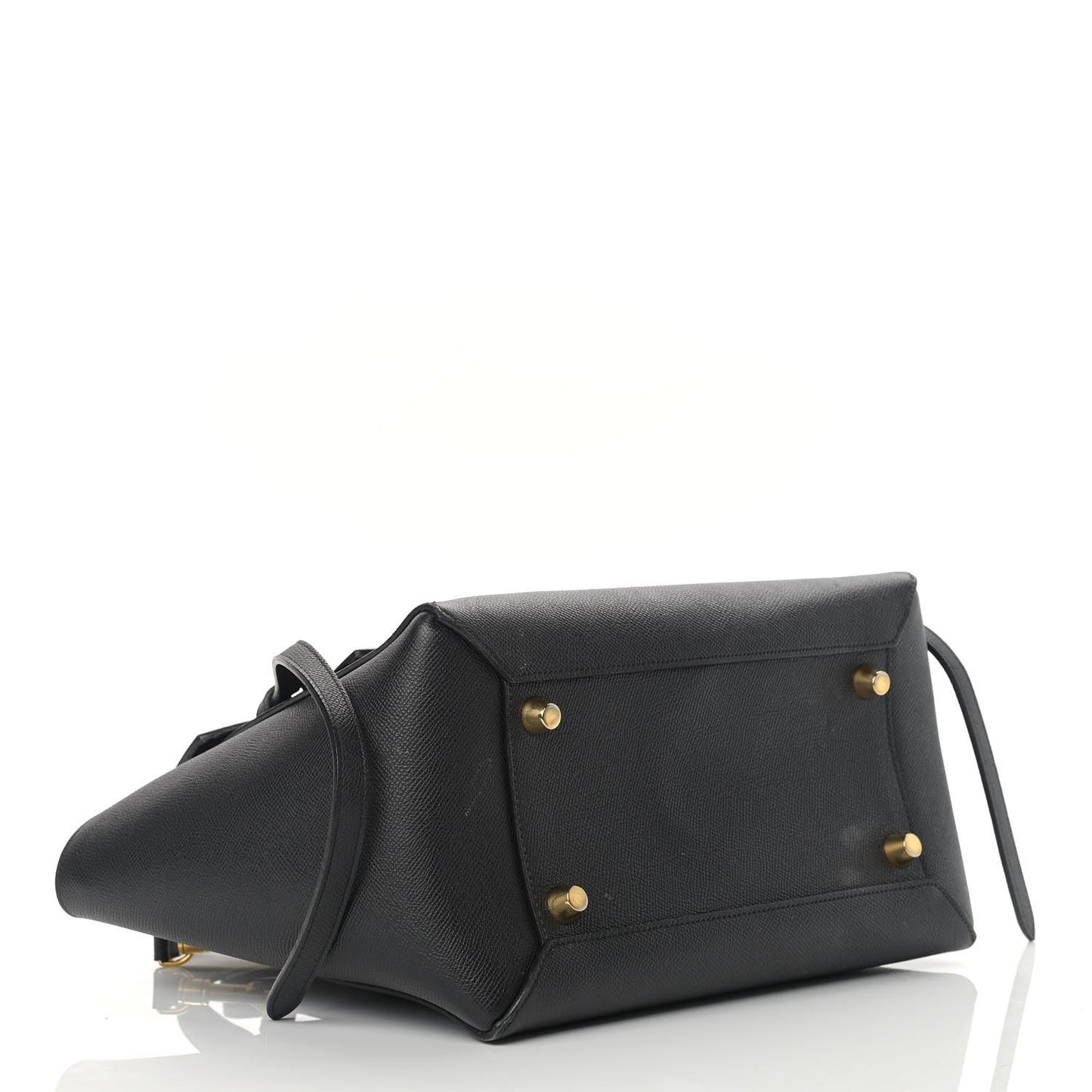 Grained Calfskin Mini Belt Bag Black