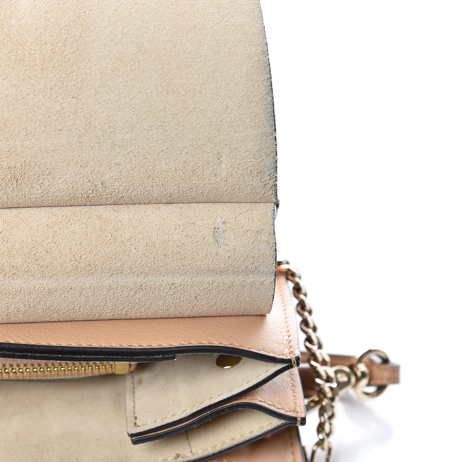 Chloe Calfskin Woven Medium Faye Shoulder Bag Blush Nude 11 of 12